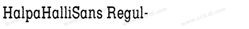 HalpaHalliSans Regul字体转换